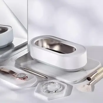 Чиста ултразвукова пречистване на Преносима высокочастотная вибрационна машина за почистване на бижута, очила, часовници с честота от 45 000 Hz