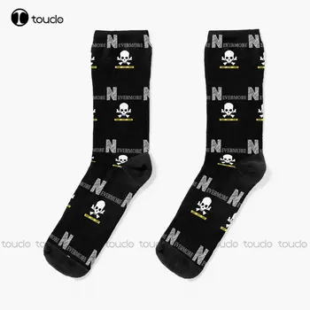 Чорапи Nevermore Academy, Мъжки Чорапи с Дигитален Печат 360°, Персонални Потребителски Унисекс Чорапи За Възрастни И Тийнейджъри, на Младежки Чорапи За Поръчка, Подарък Градинска Облекло