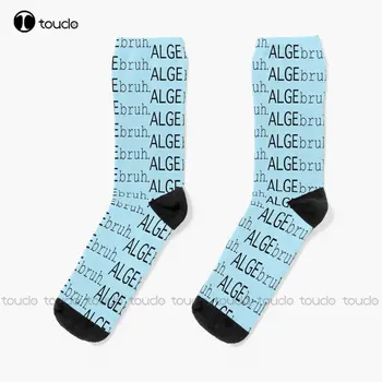Чорапи с Алгебра и математически думи, Черни Дълги Чорапи с дигитален печат 360 °, персонални Потребителски Унисекс Чорапи за възрастни, юноши и младежи, Изкуство