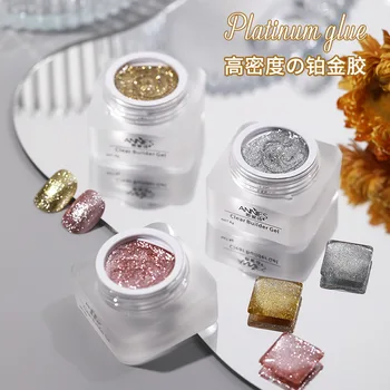 Япония Platinum Гел Огледален Метал Гел Розово Злато, Сребро Живопис, Рисуване на една Кука UV-Лак За Нокти, Маникюр Лак Аксесоари