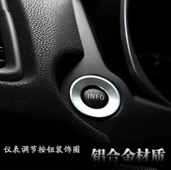 автомобилен стайлинг Бутон за регулиране на брояча от алуминиева сплав декоративно пръстен стикер калъф за Mitsubishi ASX 2011-2016 автоаксесоари