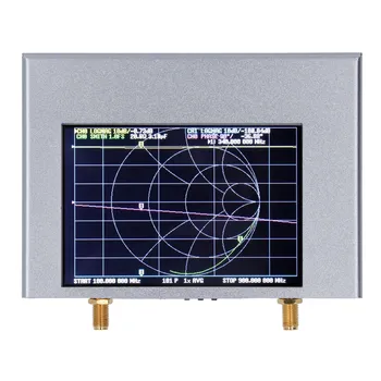 антена анализатор Вектор мрежов анализатор 50 khz‑4 Ghz HF, VHF, КСВ СЪС закъснение фаза 4 инча Сензорен екран VNA V2 PLUS4