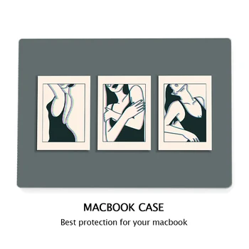 за MacBook Air M1 Калъф 13 инча A2337 с докосване ID Пластмасов Твърд калъф за MacBook Air 13 A1932 A2179 A1369 M2 13,6 
