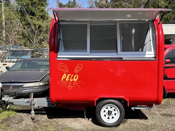 изработена по поръчка 3-дължината на мини-електрическа трехколесная количка за piaggio tuk tuk food truck food shop мобилни количка за хранене с напълно оборудвана кухня за продажба