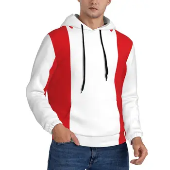 Тенденция мъжки hoody с качулка, ежедневни градинска дрехи, hoody в стил хип-хоп, есента знаме на Перу в стил харадзюку